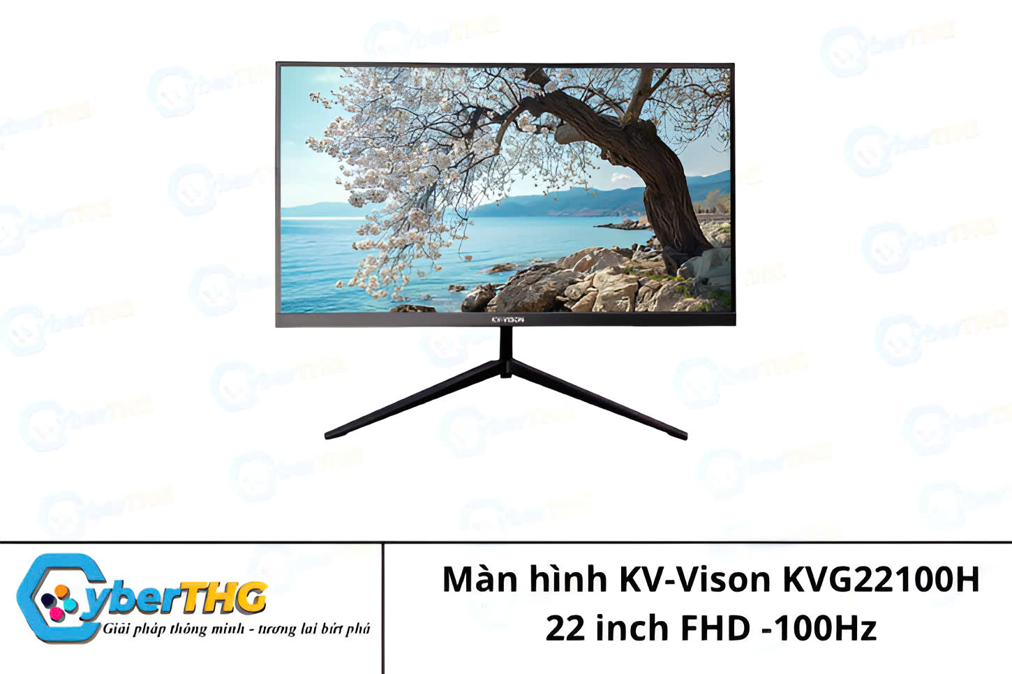 Màn Hình KV-Vision KVG22100H - Đen/Trắng | 22 inch, 100Hz, FHD, IPS, Phẳng